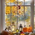 thumbnail image 6 of Fall Acrylic Suncatcher Wind Chime - Stained Glass Animal Hanging Ornament with Chimes, Fall Decor for Window Garden Yard Patio, Squirrel Style, 6 of 7