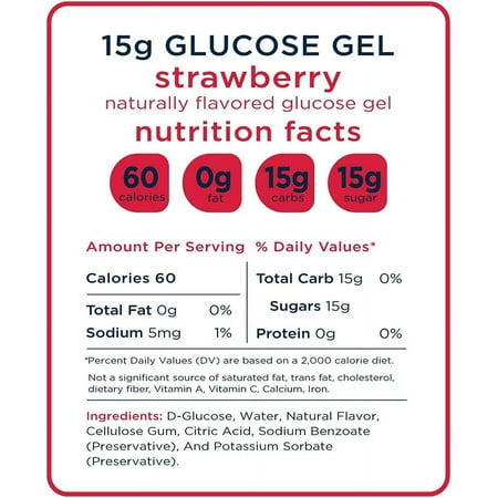 Transcend Strawberry Glucose Gels 12-Pack