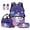 Galaxy Axolotl, variant on Ice Fire Wolf Back Pack for School Girls Set of 4 17 Inch Kids Backpack Lunch Bag with Pencil Box 2pcs Bookmark, Travel Rucksack Camping School Bag for Teens Christmas Gift
