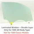 thumbnail image 6 of Laminated Passenger Right Side Front Door Window Door Glass Compatible with Ram 1500 Pickup 2019-2025 Models (Not For 1500Classic), 6 of 10