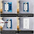 thumbnail image 4 of Single Gang Receptacle Outlet Box Extenders 1/2",Include 2Screws (6-32 x 1.25),Electrical Outlet Extender for Electrical Outlet Box & Electrical Outlet Switches, Blue (Pack of 1), 4 of 5