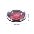 thumbnail image 2 of Unique Bargains 1 Set Reusable Round Eyelash Storage Case Red Acrylic, 2 of 6