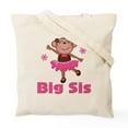 thumbnail image 2 of CafePress - Big Sister Monkey Tote Bag - Unisex Canvas Tote Bag, Beige, 1-Piece, 2 of 8