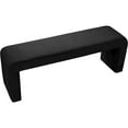 thumbnail image 6 of Meridian Furniture Minimalist Black Velvet Bench, 6 of 7