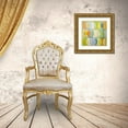thumbnail image 3 of Loreth, Lanie 15x15 Gold Ornate Wood Framed with Double Matting Museum Art Print Titled - Circle Around on Blue II, 3 of 4