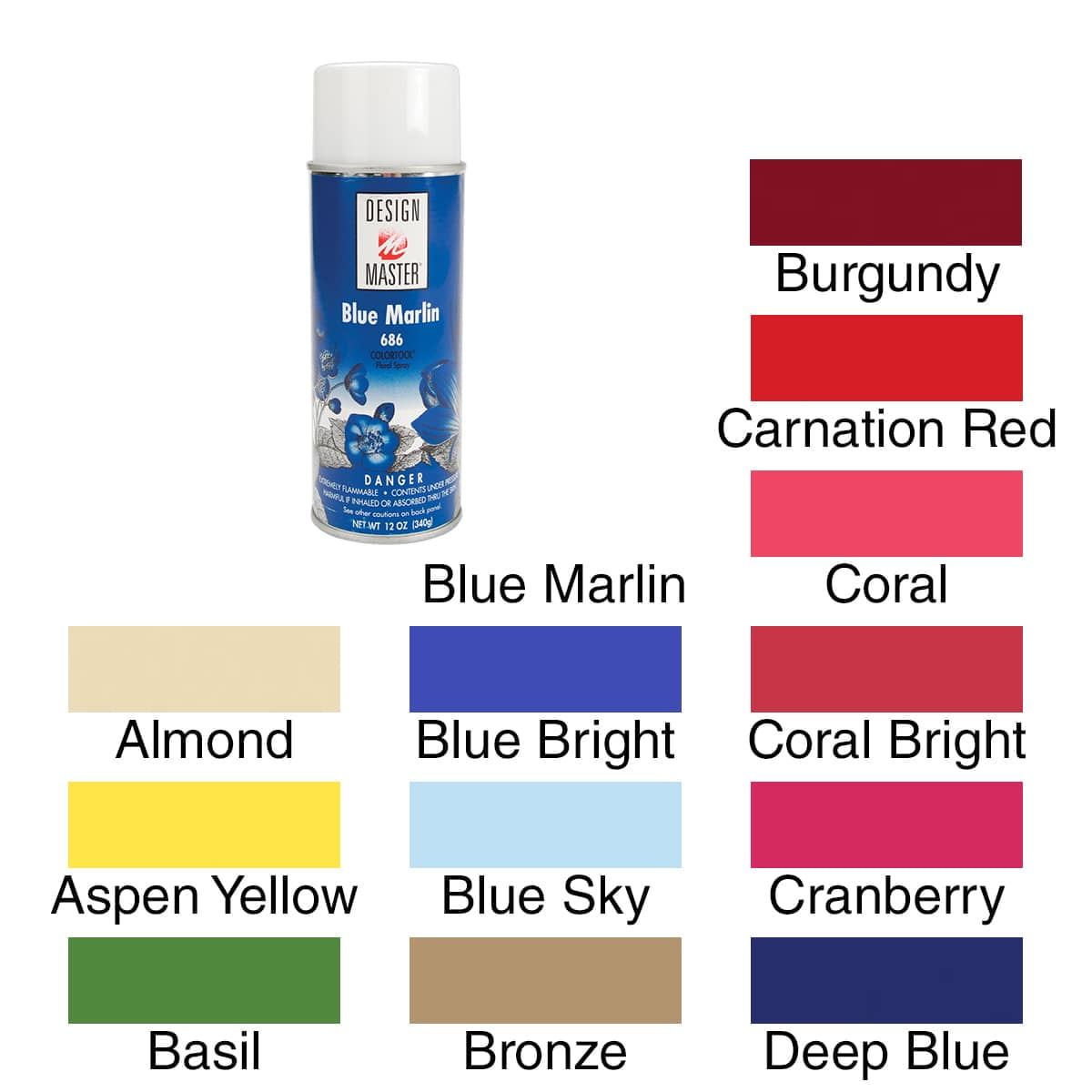 Design Master Colortool Spray Paint 12oz-Burgundy