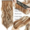 thumbnail image 4 of SEGO Clip in Hair Extensions Full Head Thick Long Curly Wave Hair 4 PCS Set Black/Brown/Blonde/Auburn 22", 4 of 10