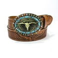 thumbnail image 1 of Western Cowboy Belt Buckle Belt compatibility with men 115CM, 1 of 5