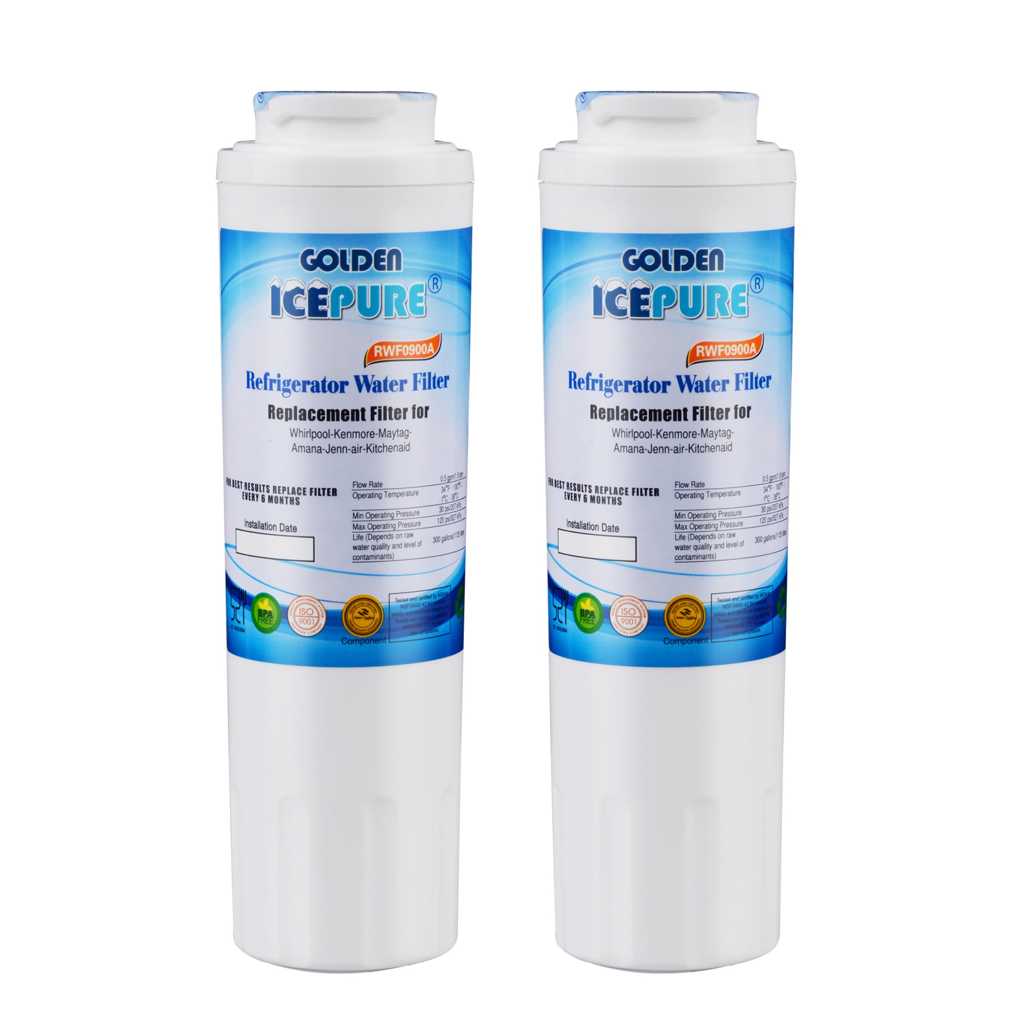 3pk Golden ICEPURE RWF0900A Refrigerator Water Replacement Filter for sale online 