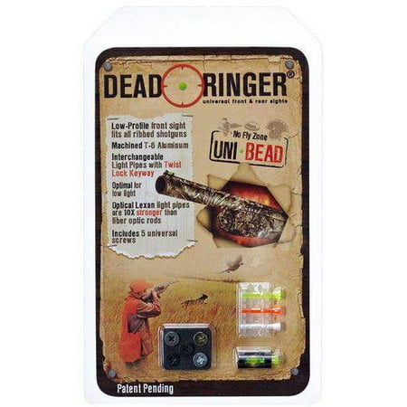 Photo 1 of (Pack of 2) Dead Ringer DR4386 Uni-Bead Front Sight Interchangable Lexan, Green/Orange/White