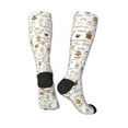 thumbnail image 4 of Daiia Sports Socks Coffee Printed Novelty Crew Socks for Men Women Knee High Socks Cotton Socks Soft & Breathable Support Unisex Socks, 4 of 9