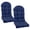 Dark Blue, variant on Outdoor Chair Cushions Set of 2, Waterproof Rocking Chair Cushion with Ties Non- Black Thick Patio Seat Cushion for Indoor Outdoor Furniture
