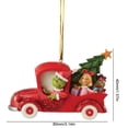 thumbnail image 3 of Colgante De Navidad Navidad Acción de Gracias vacaciones colgante de madera Grinchs árbol decoración (03), 3 of 6