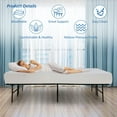 Twin Mattress, 8 inch Gel Memory Foam Mattress CertiPURUS Certified