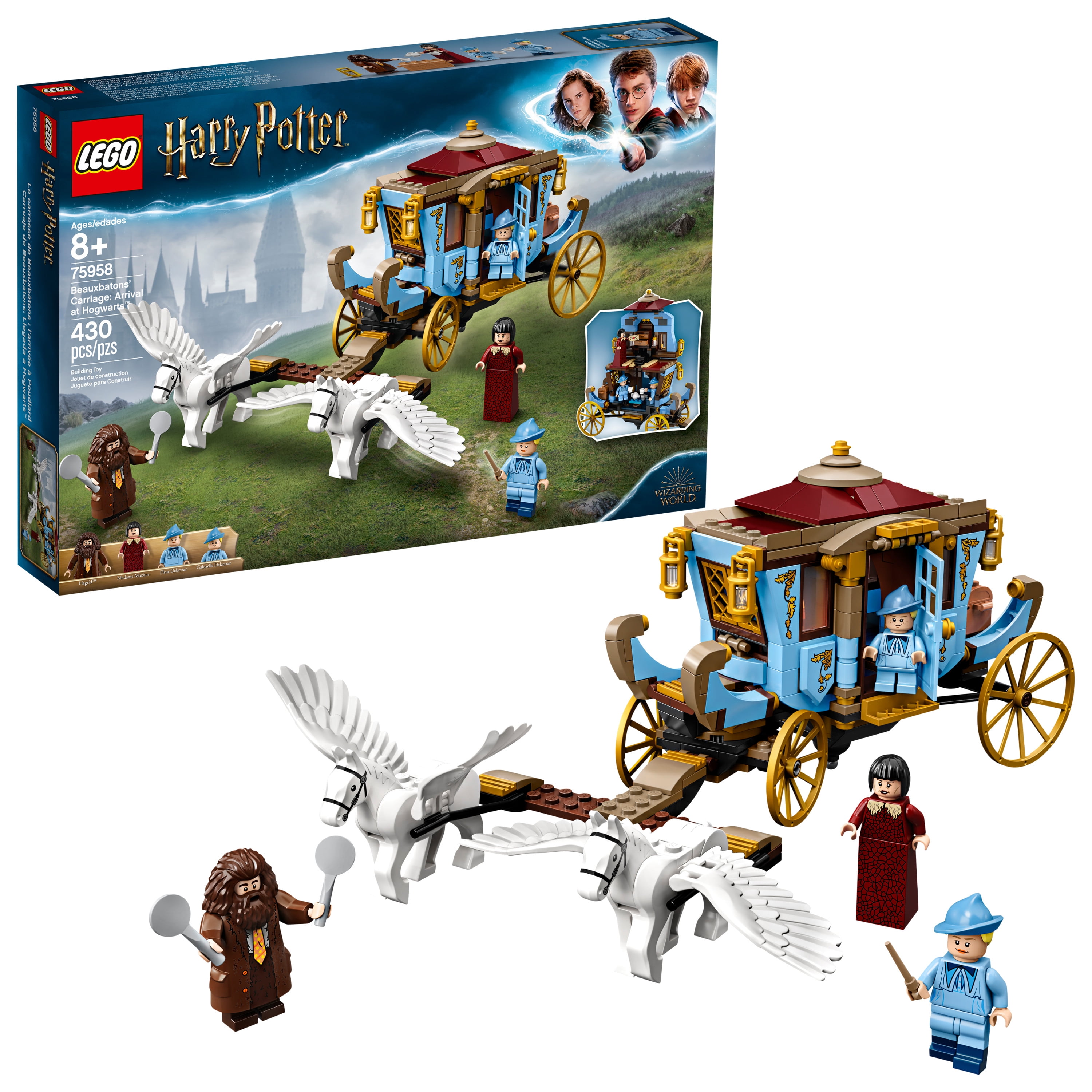 LEGO Harry Potter and the Goblet of Fire Beauxbatons' Carriage: Arrival at  Hogwarts 75958 Wizard Hagrid Horses Building Toy (430 Pieces) - Walmart.com