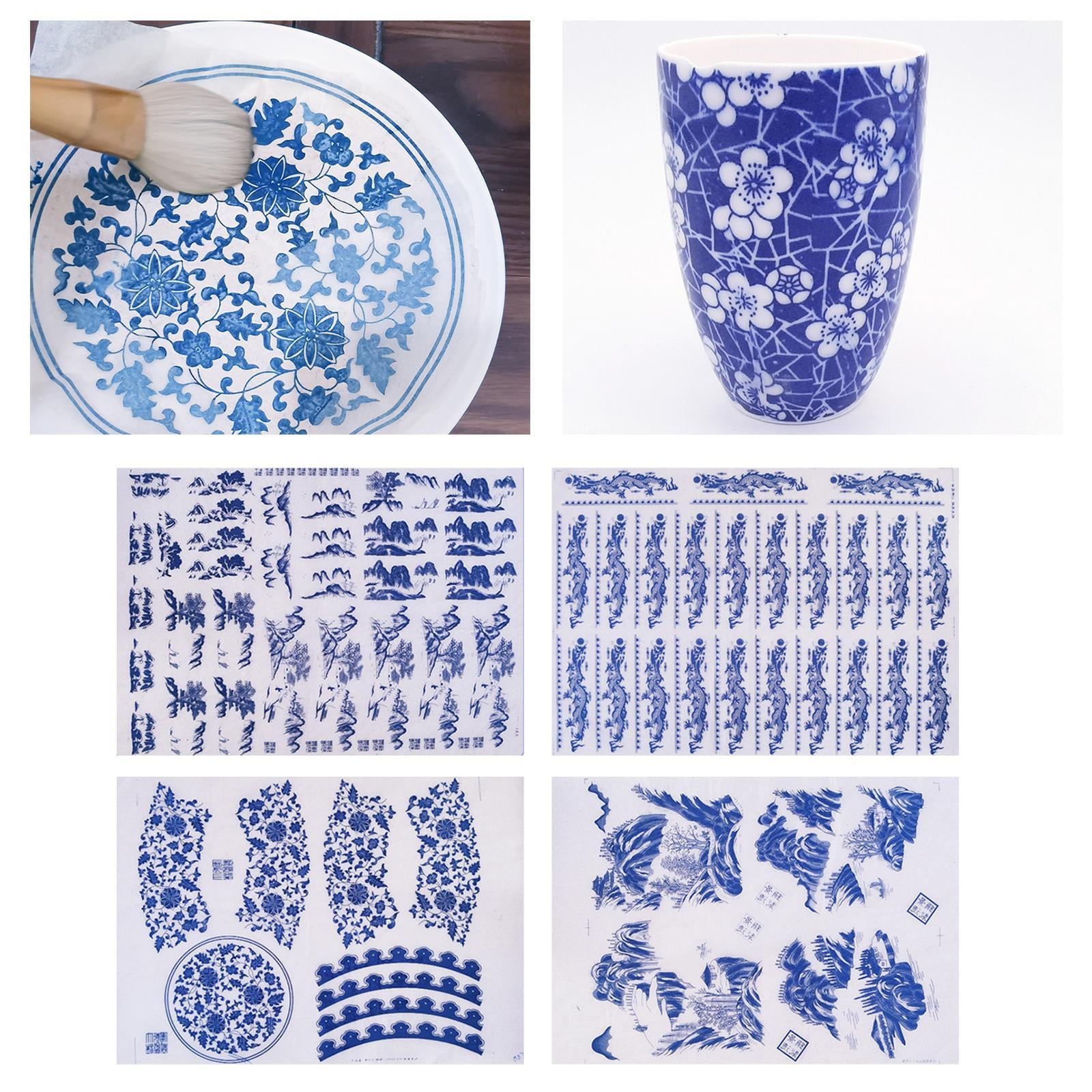 Pottery Ceramics Decal Porcelain Transfer Paper DIY Underglazed Sticker