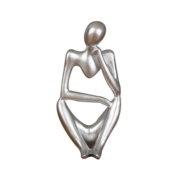 Figura De Estilo De Pensador De Resina, Figurita Abstracta, Decoración Artesanal, Decoración De Pensador Para El Hogar, Oficina, Hotel matsuzay HA042559-07