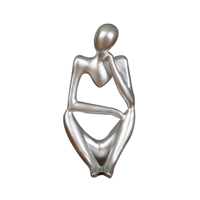 Figura De Estilo De Pensador De Resina, Figurita Abstracta, Decoración Artesanal, Decoración De Pensador Para El Hogar, Oficina, Hotel Yuarrent HA042559-07