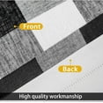 thumbnail image 3 of DriftAway  Buffalo Check Woven Plaid Pattern Lined Blackout Rod Pocket Window Curtain Valance Black 52" width x 14 " length, 3 of 7