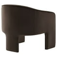 thumbnail image 6 of Armchair Chair, Brown, Velvet, Living Room Lounge Cafe Lobby Hospitality Restaurant, Modern Contemporary, HB37605, 6 of 9