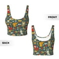 thumbnail image 6 of Uemuo Cute Animal Forest Pattern Women's Sports Bra - High Impact Support, Breathable, and Comfortable Athletic Bra for Running, Yoga, and Workouts, 6 of 9