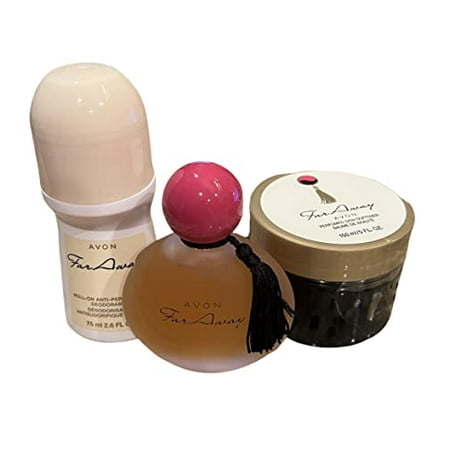 Avon Far Away Eau de Parfum + Perfumes Skin Softener and Deodorant 