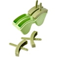 thumbnail image 3 of Cook With Color 4-Piece Silicone Ice Pop Molds, Reusable Popsicle Maker with Lids and Sticks, Avocado, 3 of 5