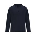 thumbnail image 5 of safuny Men's Loose Cargo Sweatshirts with Pocket Outdoor Wear Solid Color Clearance Long Sleeve Athletic Quarter Zipper Workwear Casual Sports Holiday Fashion Sales Navy S, 5 of 5