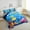 Blue and Yellow, variant on Erosebridal Cute Manatee Comforter Set Twin Size Cartoon Ocean Animal Fish Bedding Set Sea Creatures Comforter Marine life Sealife Quilt Set