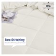thumbnail image 3 of saney 3pc Down Alternative Comforter Set - All Season Reversible Comforter with Two Shams - Quilted Duvet Insert with Corner Tabs - Box Stitched - Super Soft, Fluffy (Full/Queen, Ivory), 3 of 7