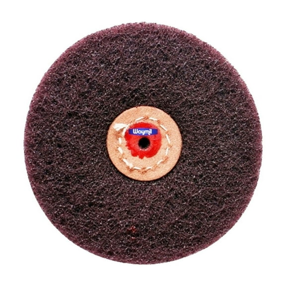 Satin Finish Buff 2 Ply 4" Fine Matt Finish Brush Aluminum Oxide Buffing Wheel