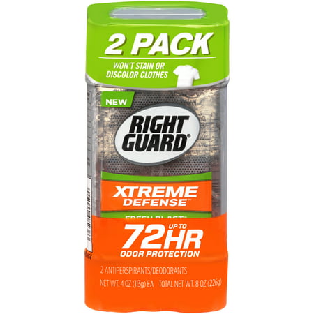 Right Guard Xtreme Defense 5 Antiperspirant Deodorant Gel, Fresh Blast, 4 Ounce (Pack of