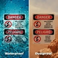 thumbnail image 6 of (2 Pack) Non-Potable Water No Drinking Bilingual OSHA Danger Sign 10 Inch X 14 Inch Indoor / Outdoor Rust-Free Aluminum Metal Signs for Workplace, Workshop, and Construction Site, Made, 6 of 8