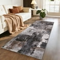 thumbnail image 2 of FairOnly Grey 2'x6'Abstract Machine Washable Runner Rug Pet Friendly Low Pile Non Slip Contemporary Floor Rug for Kitchen Entryway Hallway Laundry, 2 of 7