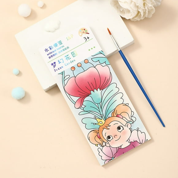 LPSSTORE 5ml Mini Paint Pad Mini Watercolor Paint Pad Watercolor Paint Book Mini Paint Pad Mini Water Color Paint Pad Watercolor Workbook for Adults Boys Girls Coloring Books