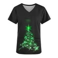 thumbnail image 4 of Christmas Shirts for Women Short Sleeve Womens Plus Size Tops Casual Loose Blouses Trendy Graphic Tees Fashion Clothes, 4 of 5