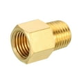 thumbnail image 4 of Adaptador reductor hexagonal de latón macho 1/4 NPT x hembra 1/4 NPT, paquete de 2, 4 of 5