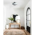 thumbnail image 2 of Claxy White Dome Semi Flush Mount Ceiling Light with Globe Milk Glass Shade, 2 of 6