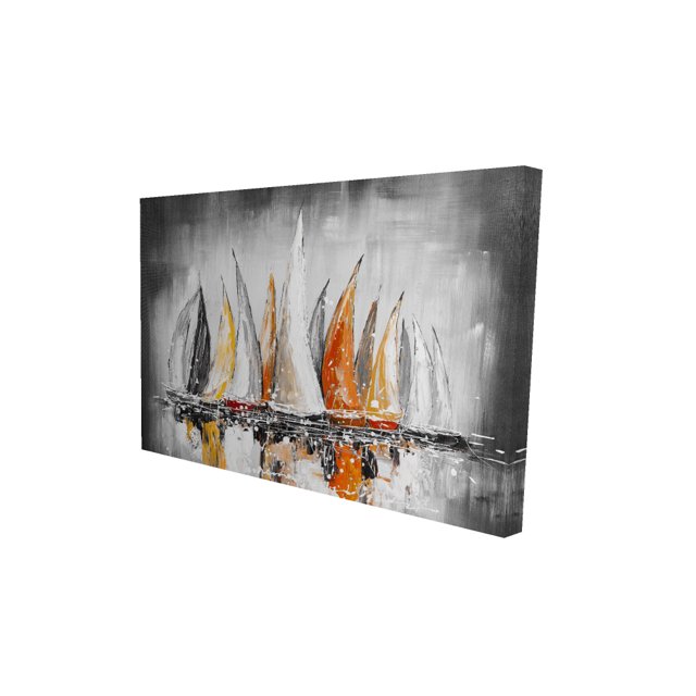 Sails on the winds - Toile 24"x36 Pouces - Impression sur Demande