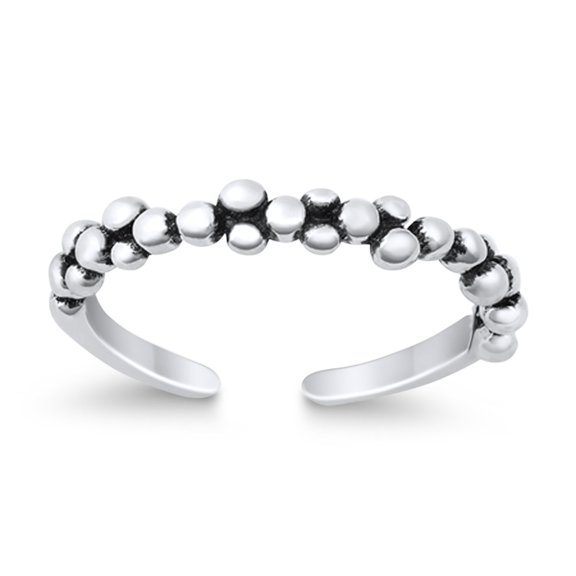 3mm - Toe Band Ring 925 Sterling Silver Thin Adjustable Stylish Rings for Women