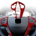 thumbnail image 4 of Cubierta decorativa para botón de Volante Macarena fibra de carbono rojo 2013-17, 4 of 8