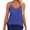 Blue, variant on Women's Sequin Tank Top, V Neck Sleeveless Tank Tops for Women, Loose Fit Sparkly Glitter Going Out Tops, Soft Cotton-Polyester Casual Sequin Cami for Concerts Clubs Daily Wear Black L