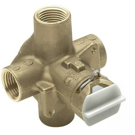 Moen FP62300 1/2 Inch IPS Posi-Temp Pressure Balancing Rough-In Valve and Pre-Installed Flush