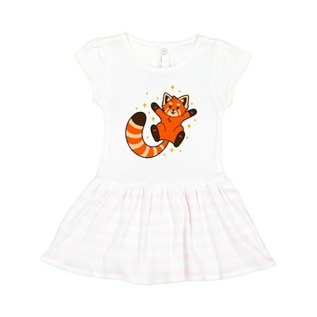 

Inktastic Cute Red Panda with Sparkles Gift Toddler Girl Dress