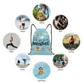 thumbnail image 6 of Balery Let's Go on an Adventure Pattern Drawstring Backpack Bag Sport Gym Sackpack Cinch Bags Pattern Drawstring Backpack Bag Sport Gym Sackpack Cinch Bags -Medium, 6 of 6