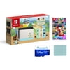 Nintendo Switch Bundle: Nintendo Switch Animal Crossing New Horizons Edition 32GB Console, Game Mario Kart 8 Deluxe with Mazepoly Accessories