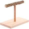 thumbnail image 4 of Bird Perch Table Stand Natural Tree Branches T Shape Grinding Training Toy Cockatiel Conure Cockatiel Love Bird Perch Stand Table Top for Birds,L, 4 of 10