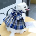 thumbnail image 5 of Stylish Pet Clothes Cute Plaid Print Dog Harness Dress with Bowknot for Small Dogs Ideal for Indoor and Outdoor Adventures, 5 of 5