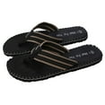 thumbnail image 4 of dgysar Men Summer Flip Flops Fashion Non-slip Breathable Sandals Yellow Black Size 40-44 for Outdoor Beach Pool Daily Casual Use Black 41, 4 of 8