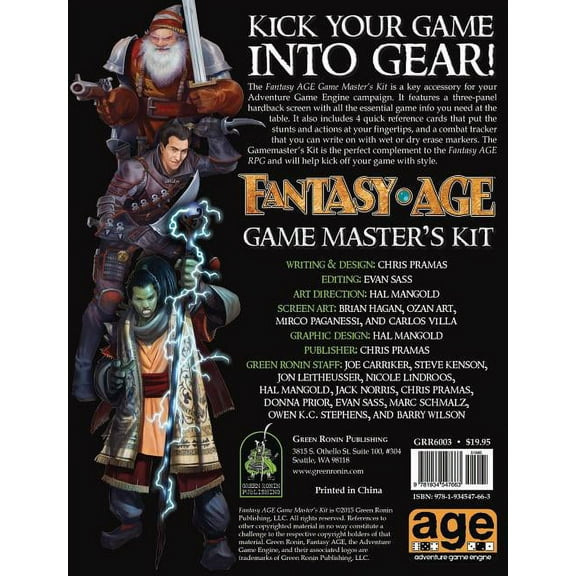 Fantasy Age Game Master's Kit, (Hardcover)
